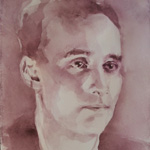 Paola De Rosa - Giuseppe Terragni (1904 - 1943), 2015 - Acquerello, Dim: 20x20 cm