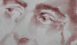 Paola De Rosa - Curzio Malaparte (1898 - 1957), 2018 - Acquerello, Dim: 21x26 cm ca