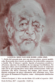 Paola De Rosa - Ludwig Mies van der Rohe (1886 - 1969), 2017 - Acquerello, Dim: 21x25 cm