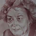 Paola De Rosa - Alessandra Muntoni (1940), 2018 - Acquerello, Dim: 21x26 cm ca.