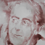 Paola De Rosa - Curzio Malaparte (1898 - 1957), 2018 - Acquerello, Dim: 21x26 cm ca.