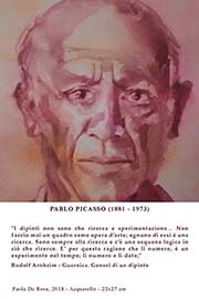Paola De Rosa - Pablo Picasso (1881 - 1973), 2018 - Acquerello, Dim: 21x28 cm ca.