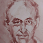 Paola De Rosa - Enrico Fermi (1901 - 1954), 2016 - Acquerello, Dim: 21x24 cm