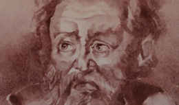 Paola De Rosa - Galileo Galilei (1564 - 1642), 2014 - Acquerello, Dim: 20x20 cm