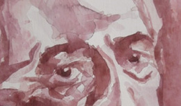 Paola De Rosa - Roberto Longhi (1890 - 1970), 2016 - Acquerello, Dim: 20x20 cm