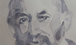 Paola De Rosa - Giuseppe Peano (1858 - 1932), 2007 - Acquerello, Dim: 14x21 cm