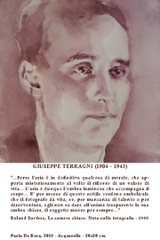 Paola De Rosa - Giuseppe Terragni (1904 - 1943), 2015 - Acquerello, Dim: 20x20 cm