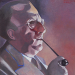 Paola De Rosa - Eric Mendelsohn (1887-1953), 2008 - Olio su tela - Dim: 40 x 42 cm