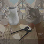 Paola De Rosa - Rerum novarum, 2010 - Olio su tela - Dim: 46,5 x 40,5 cm