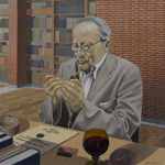 Paola De Rosa - Erwin Schrdinger (1887-1961), 2011 - Olio su tela - 55 x 55 cm