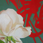 Paola De Rosa - Rosa 2 - 2016 - Tempera all'uovo su cartone - Dim: 40 x 24,5 cm
